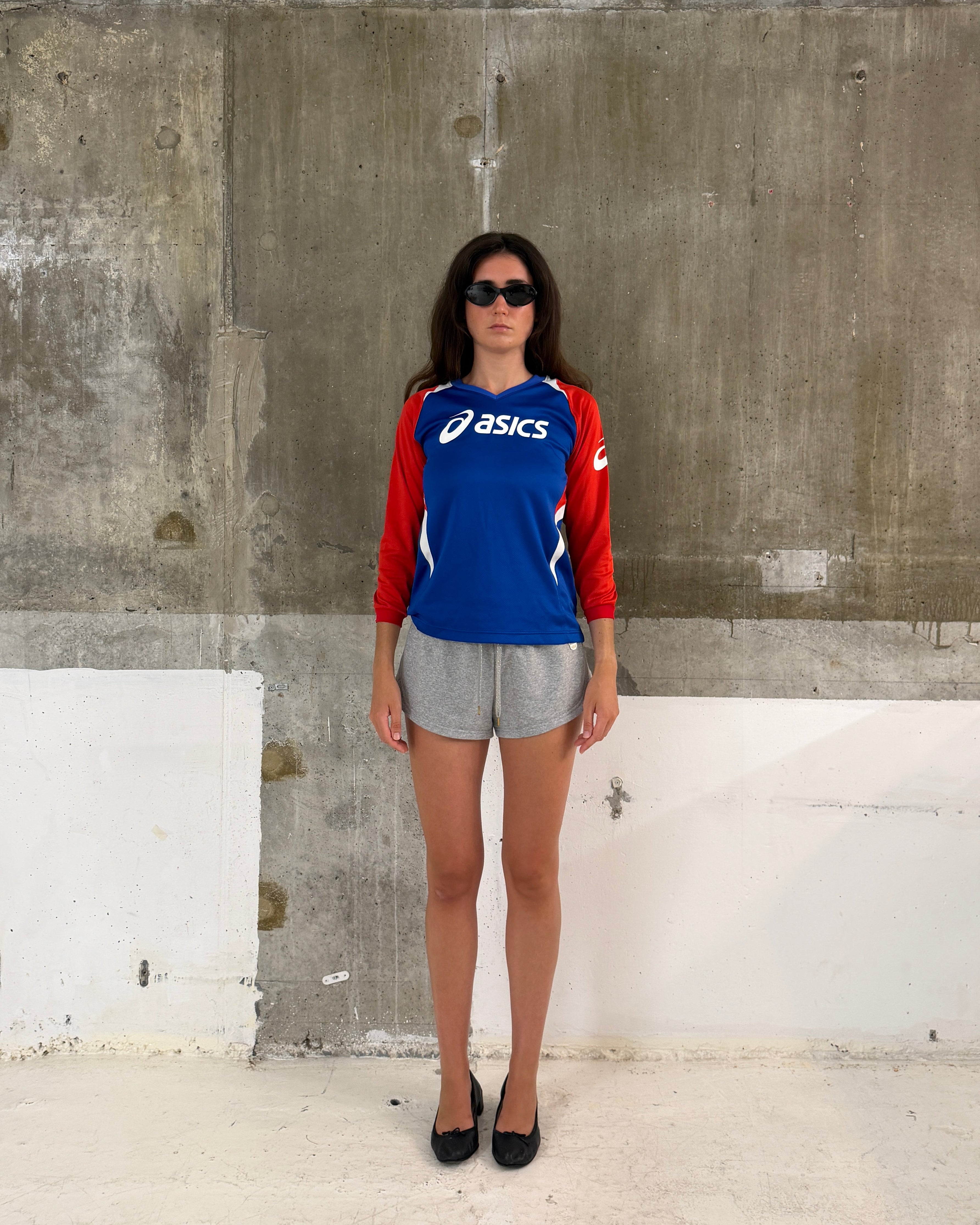 Asics panelled long sleeve jersey