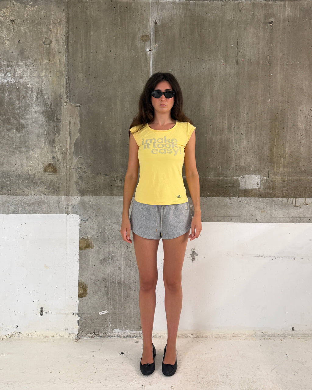 Adidas easy slogan tee