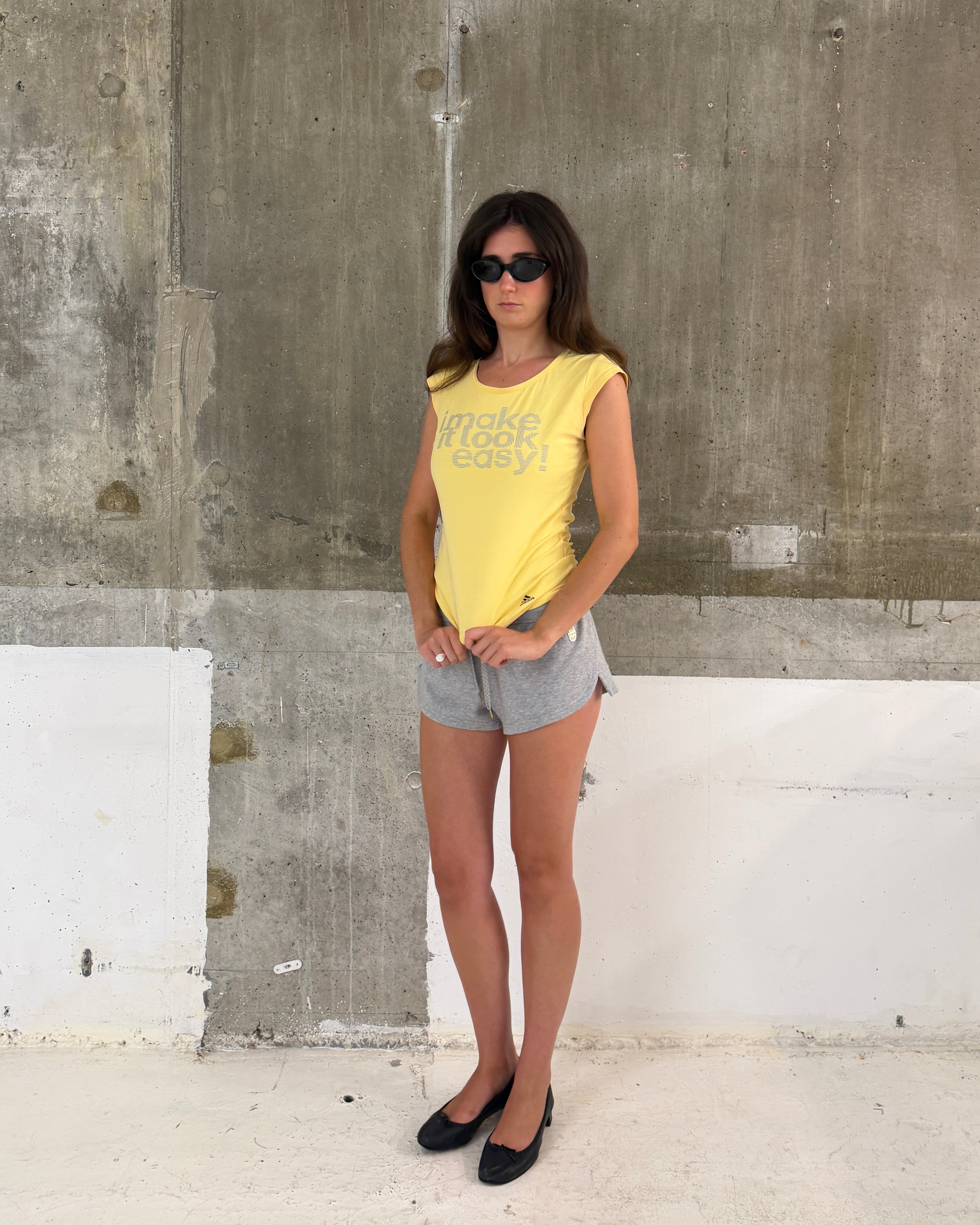 Adidas easy slogan tee
