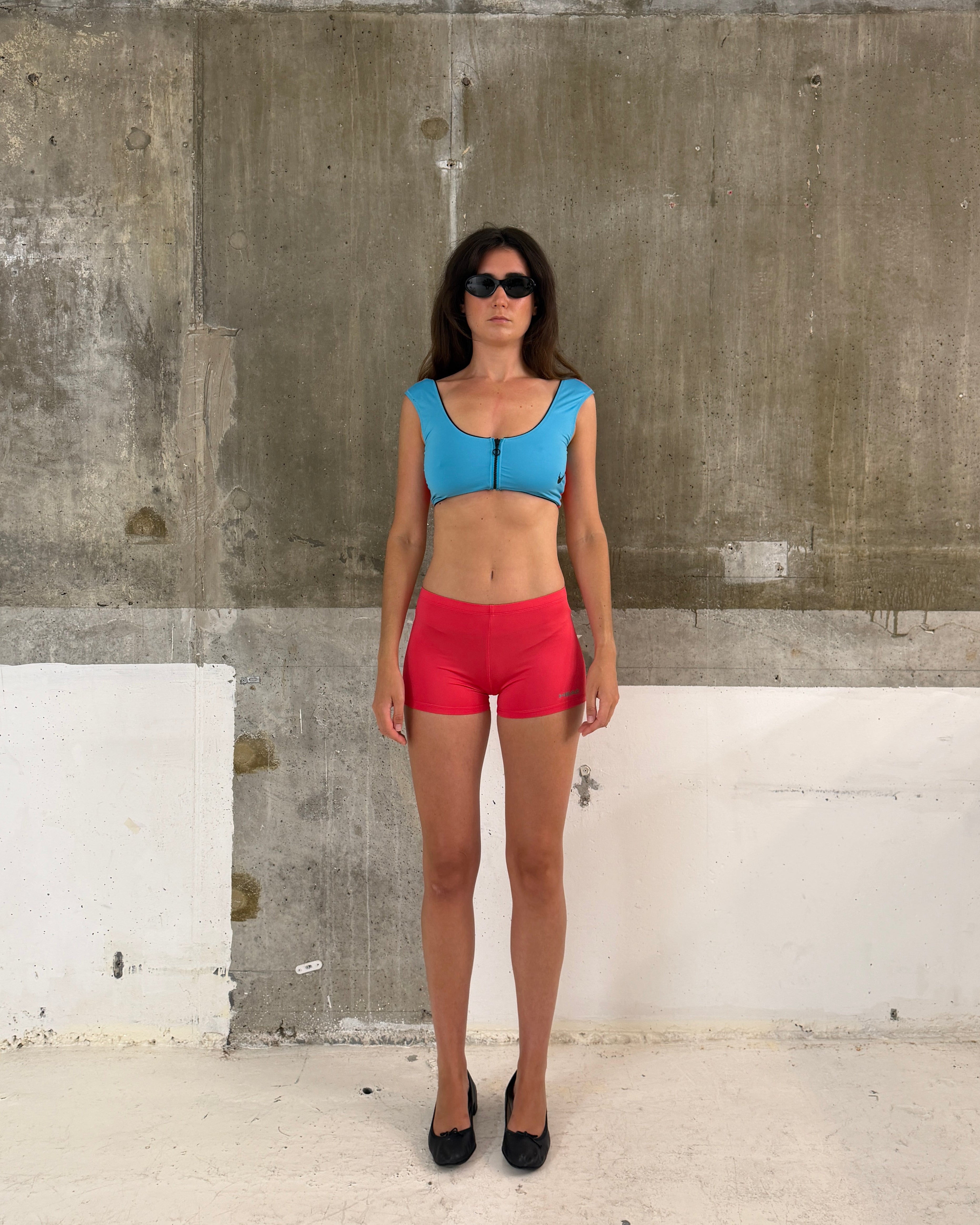Nike two-tone swim sports bra