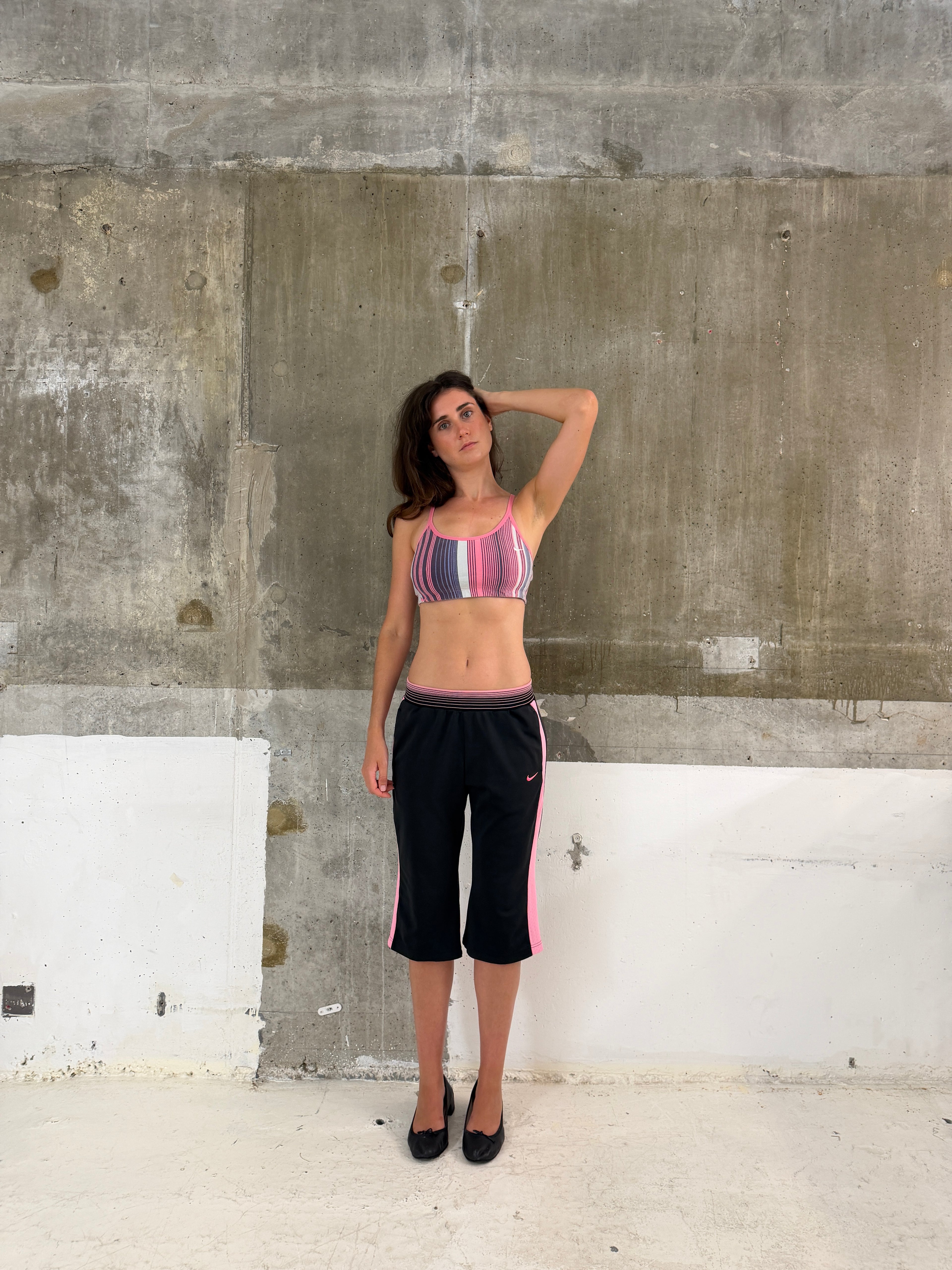 Nike striped reversible sports bra