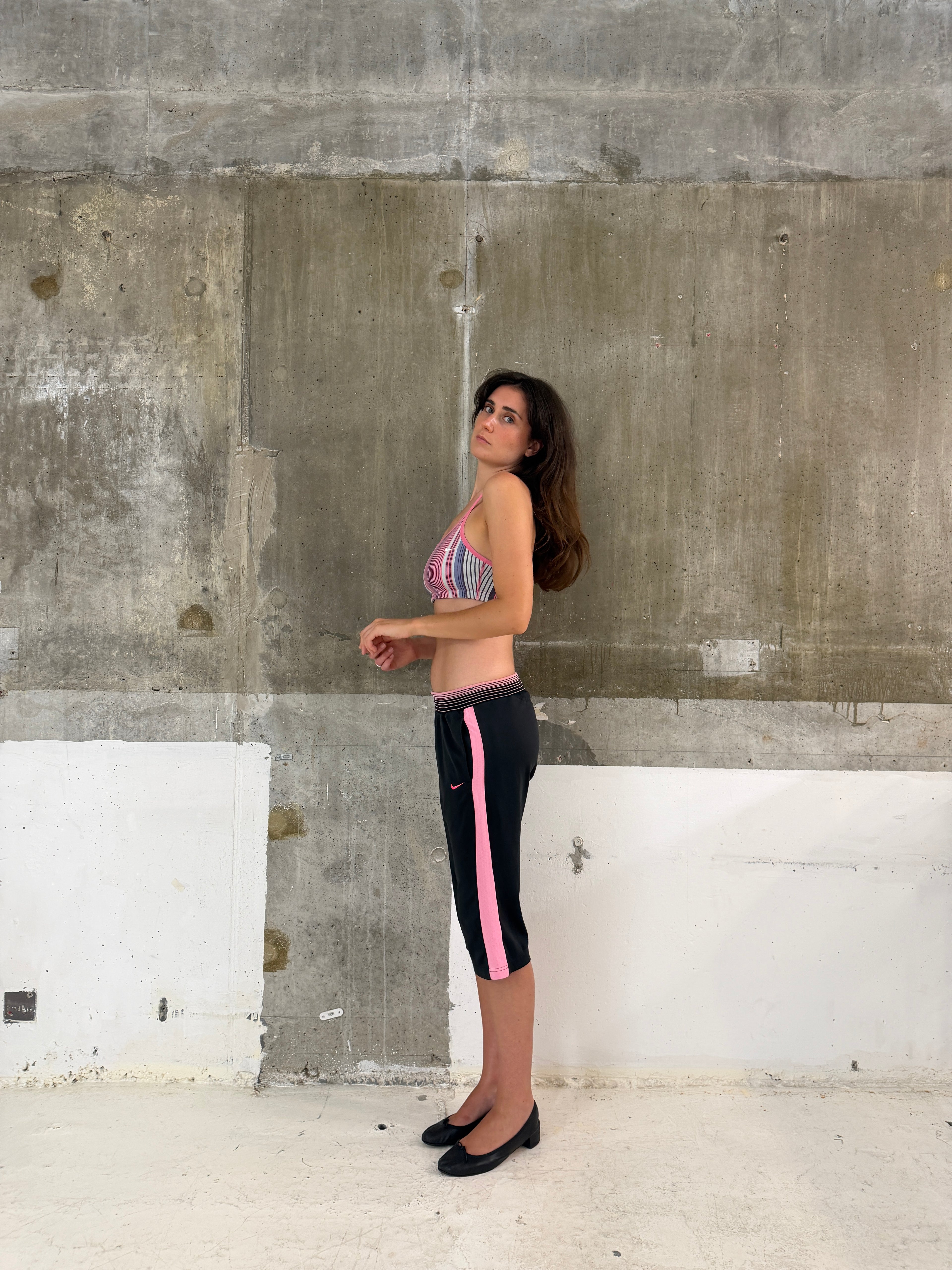 Nike striped reversible sports bra