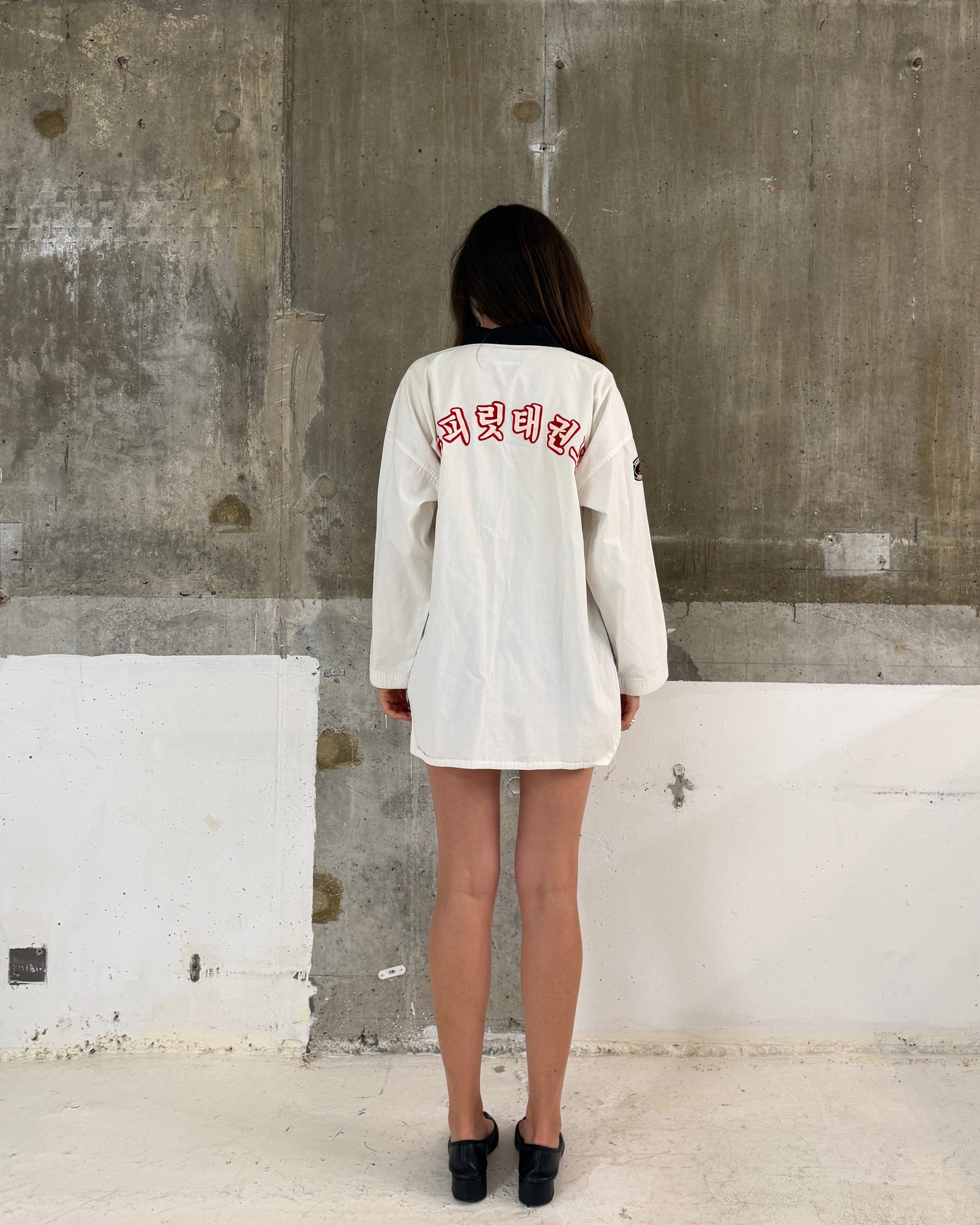 Adidas white taekwondo dobok top