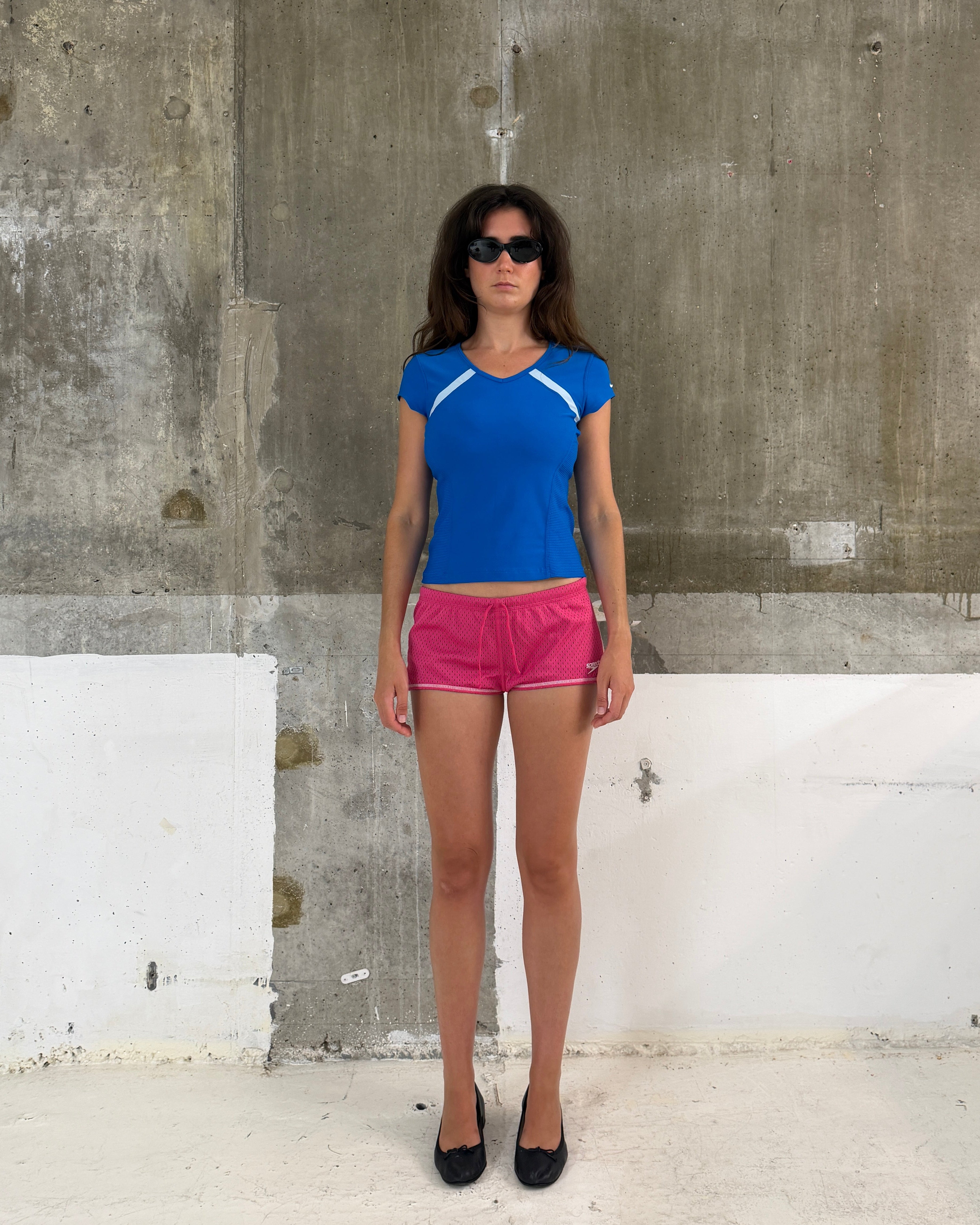 Speedo reversible mesh mini shorts
