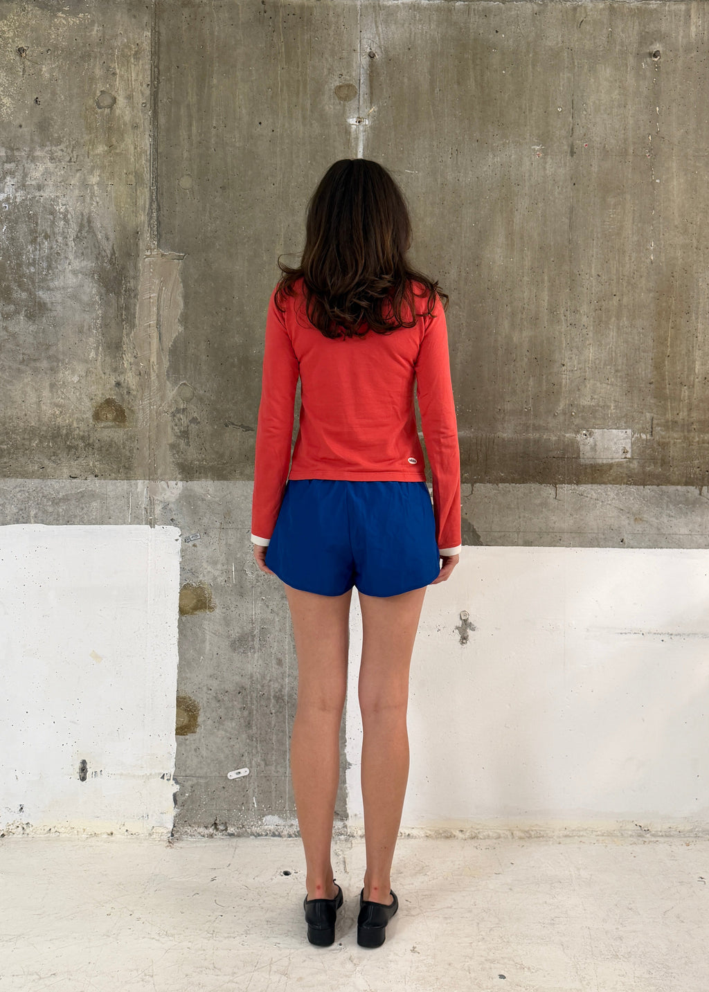 Nike blue panel tennis shorts
