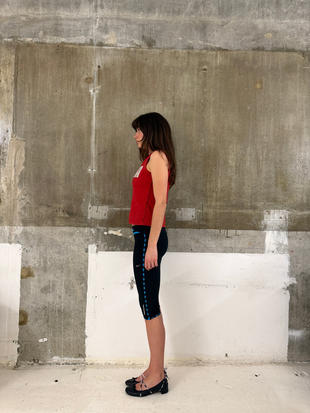 Nike stripe trim capri leggings