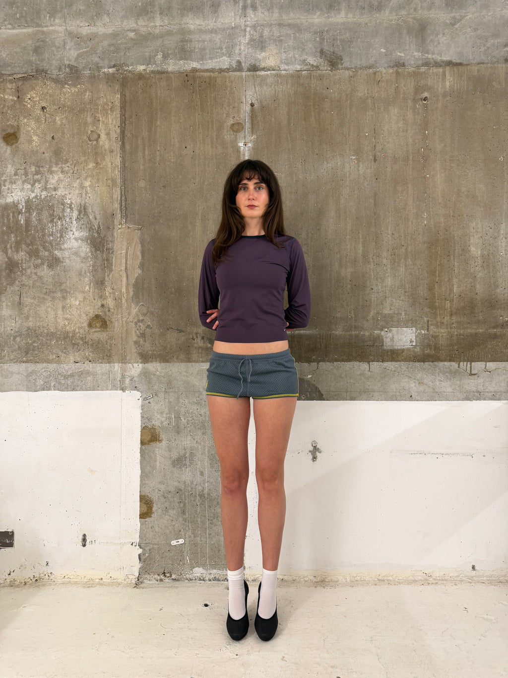 Nike Purple Technical Long Sleeve Top