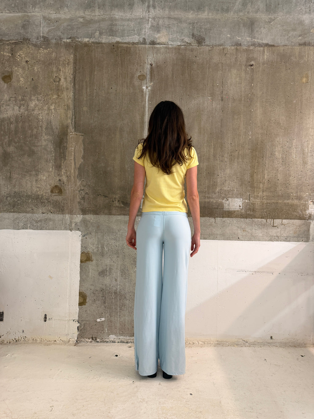 Nike baby blue wide yoga pants