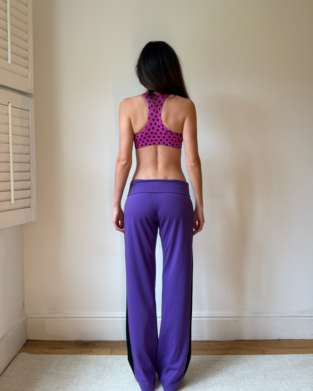 Nike Magenta Polka Dot Sports Bra