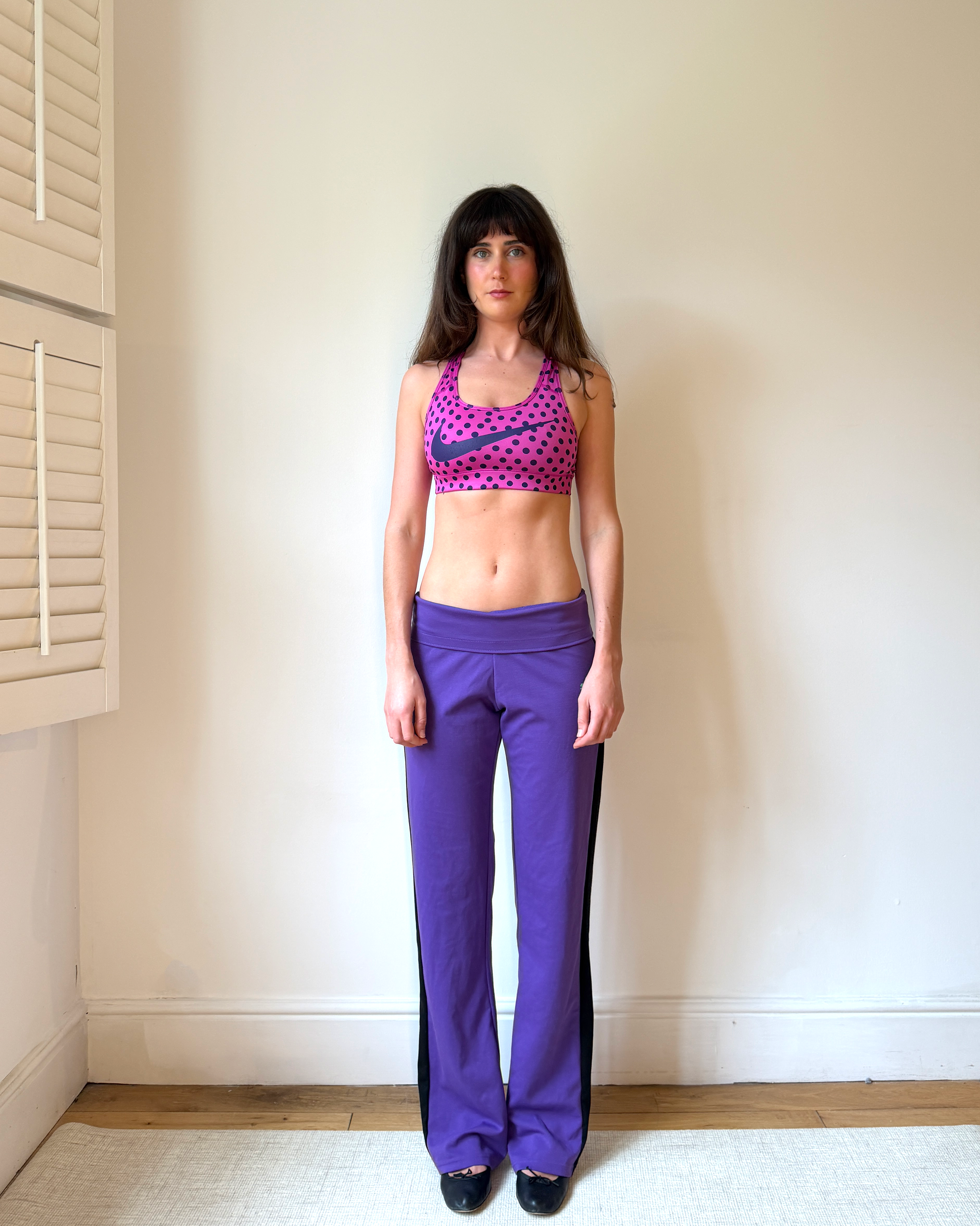 Nike Magenta Polka Dot Sports Bra