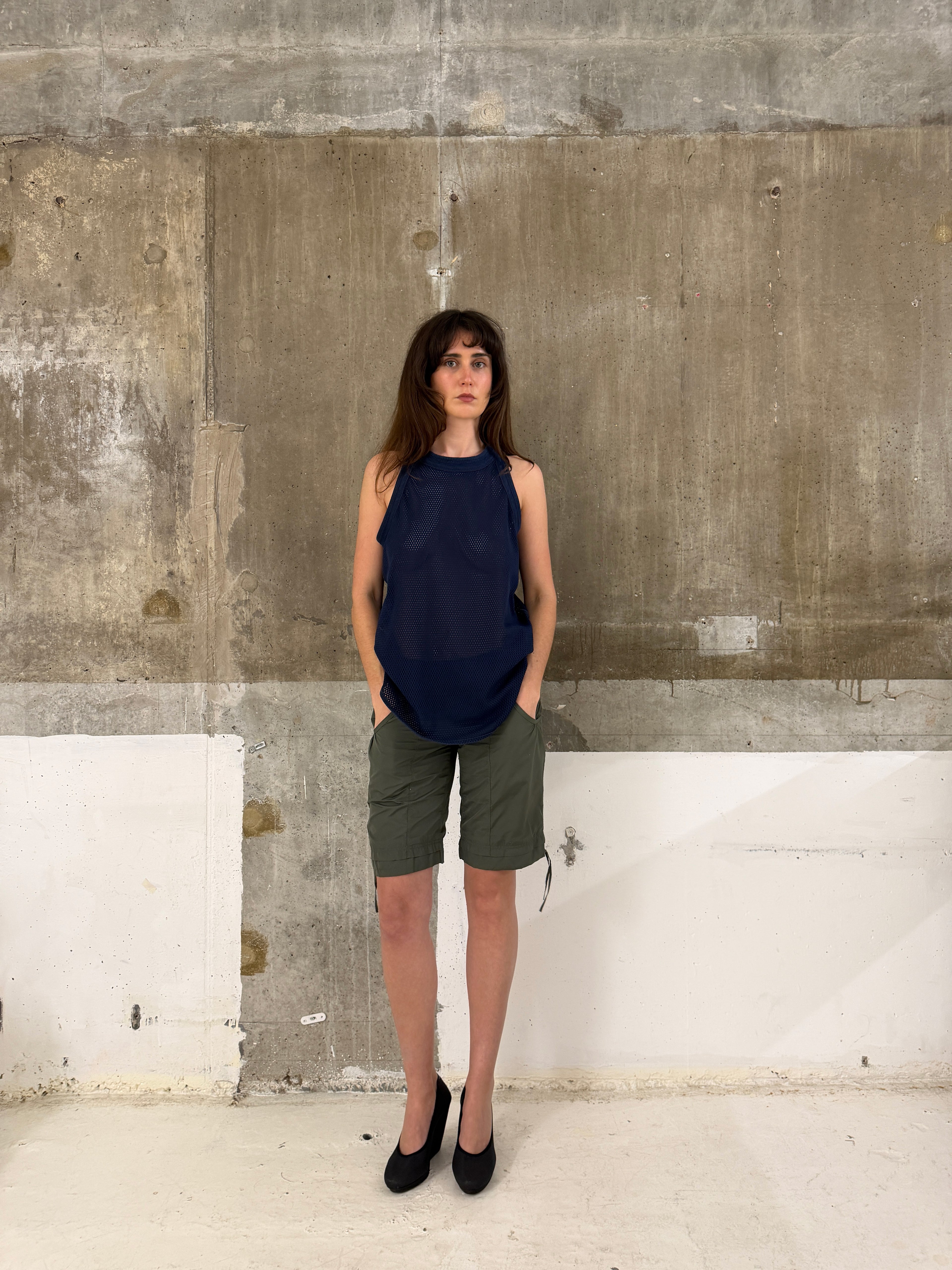 Adidas by Stella McCartney Navy Mesh Tank